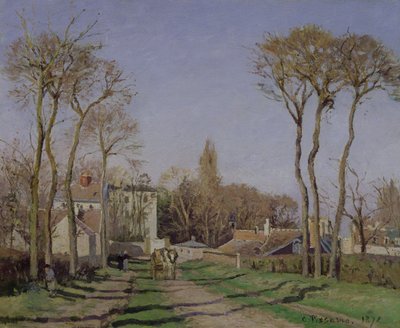 Entrée du village de Voisins, Yvelines, 1872 - Camille Jacob Pissarro